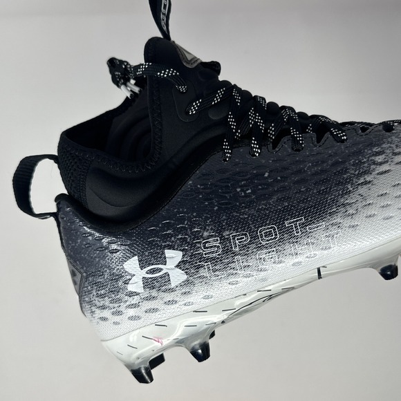 Under Armour Football Cleats Mens Size 13 Spotlight Lux 2.0 Black White - Picture 13 of 16